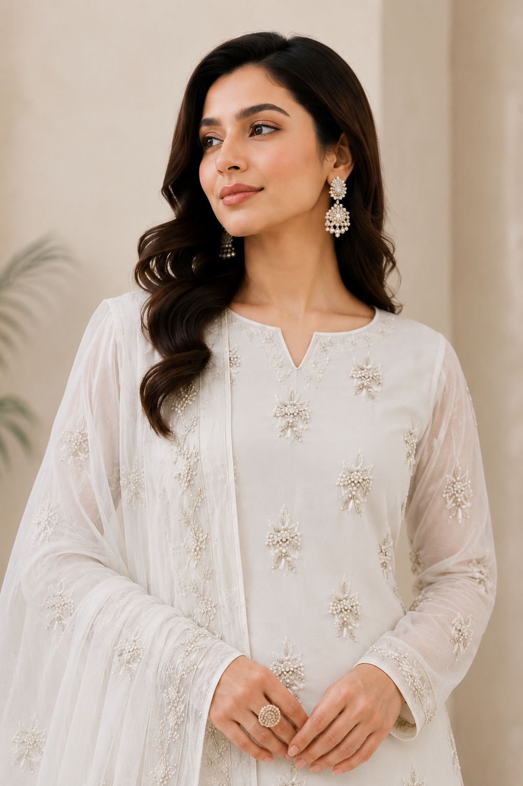 Intricate Embroidered Unstitched 3-Piece Suit