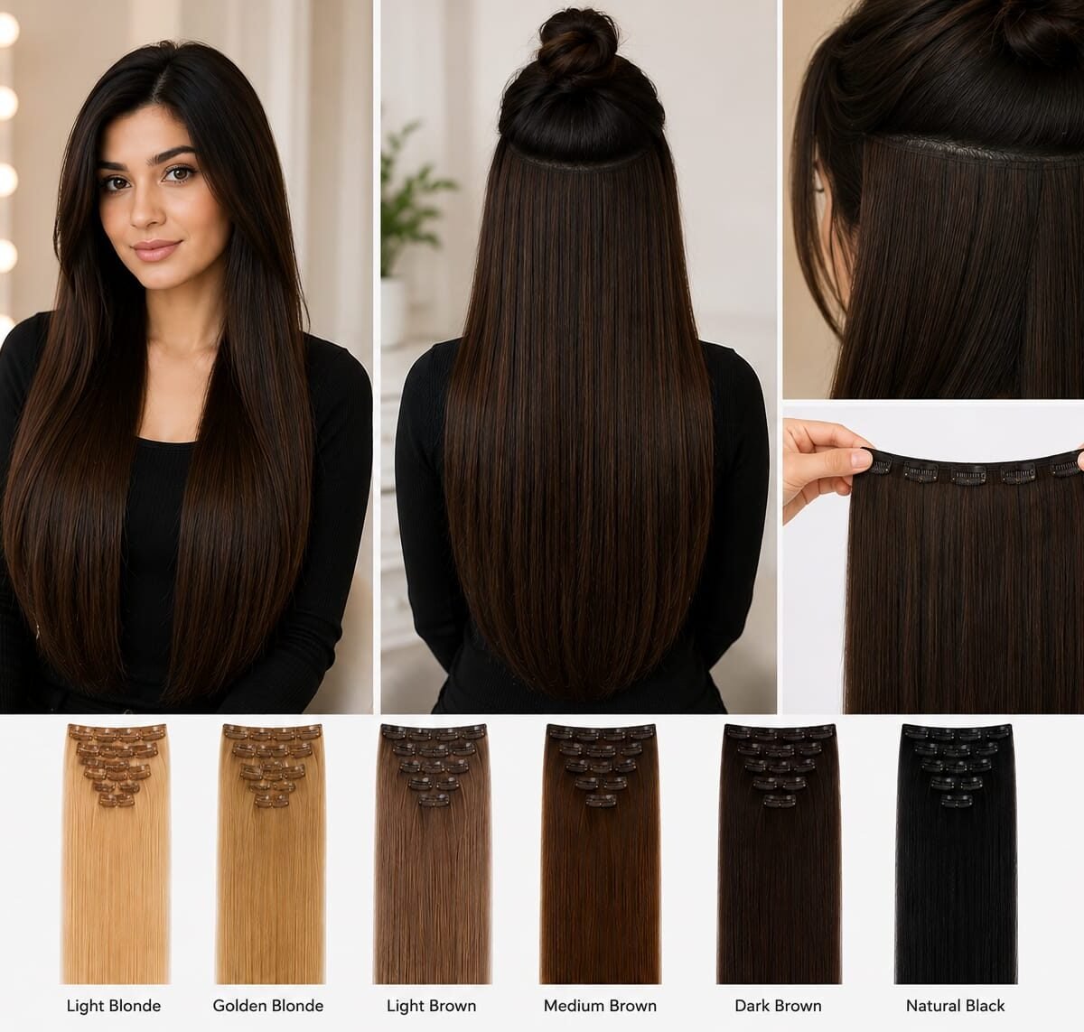 Professional Human Hair Extensions (6D Permanent & Clip-On)