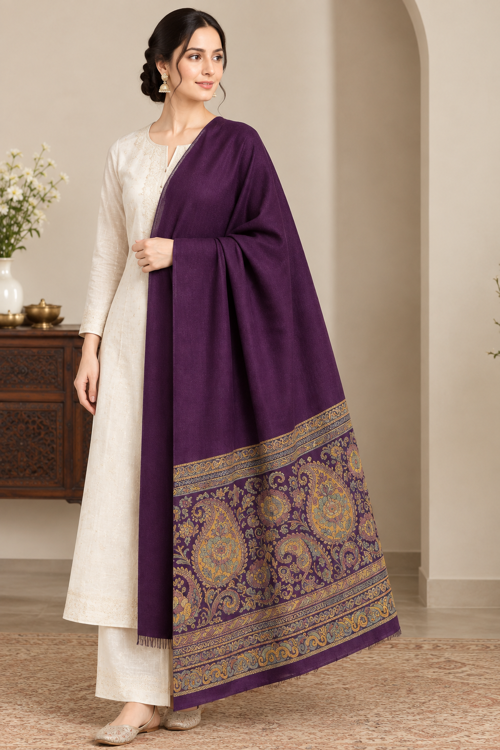 Exquisite Kani Wool Shawls Collection (Enhanced Kani Work & Rich Pallu Designs)