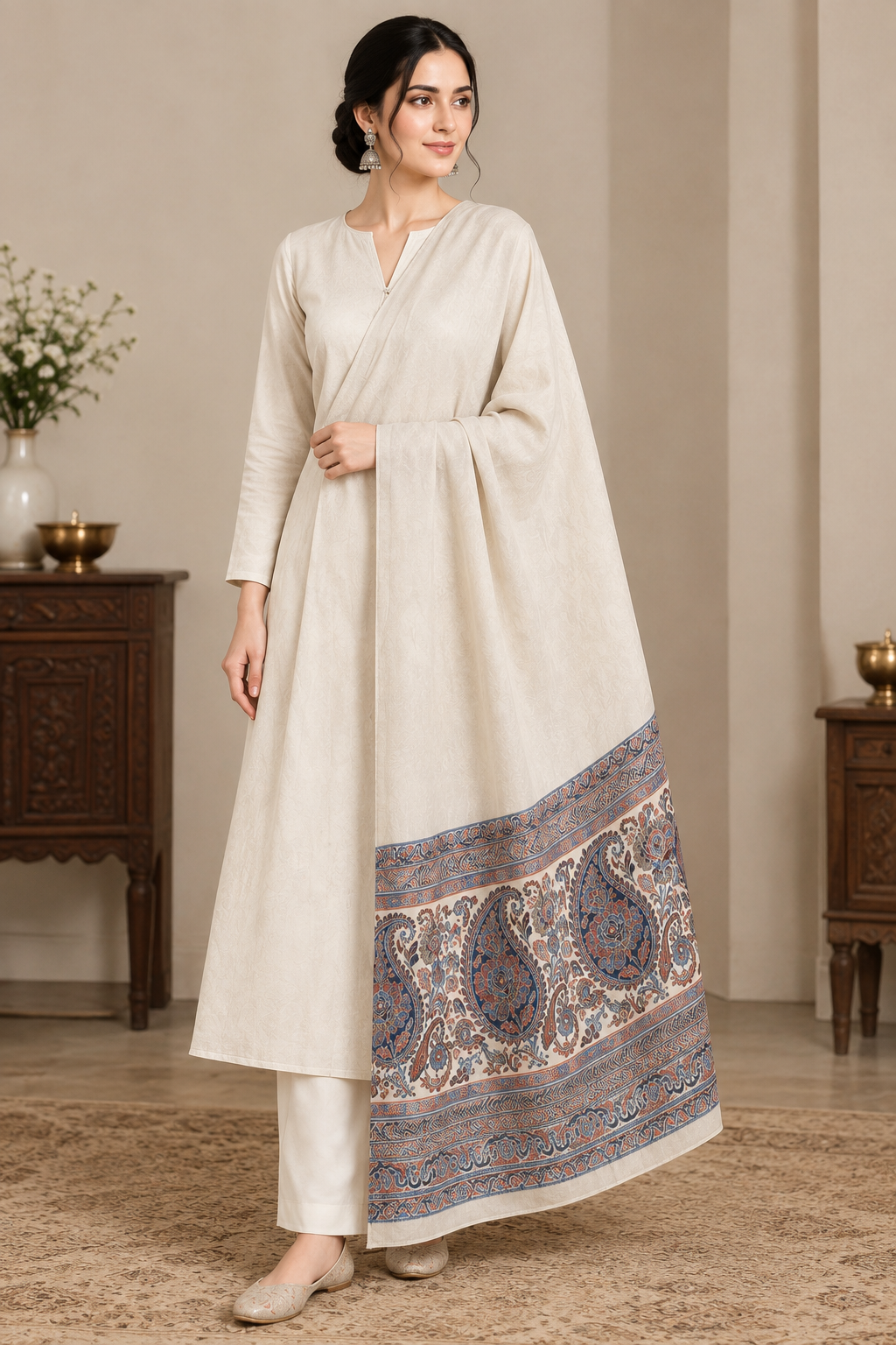 Exquisite Kani Wool Shawls Collection (Enhanced Kani Work & Rich Pallu Designs) - Image 8